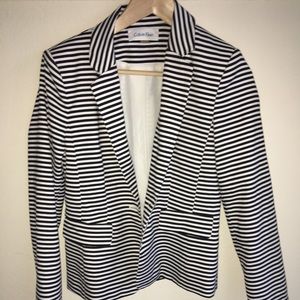 Calvin klein stripped coat